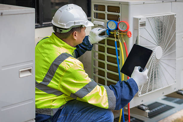 Professional Hvac Installation technician working in Acton, MA
